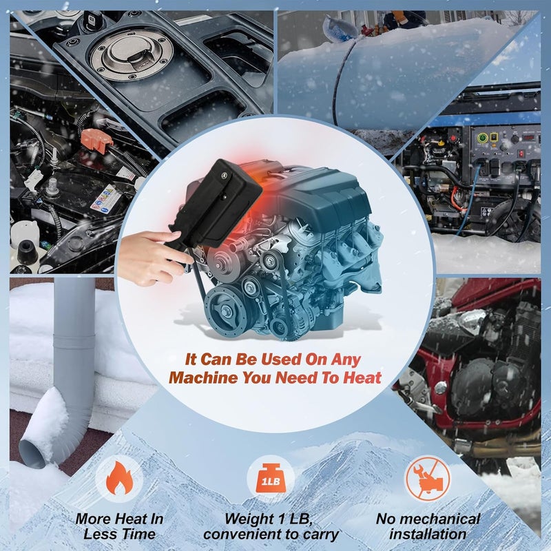 ATVMaster 1155X 1155 Magnetic Engine Block Heater, 120V, 200W, Suitable for a wide range of vehicles, equipment, components, etc. - Image 5